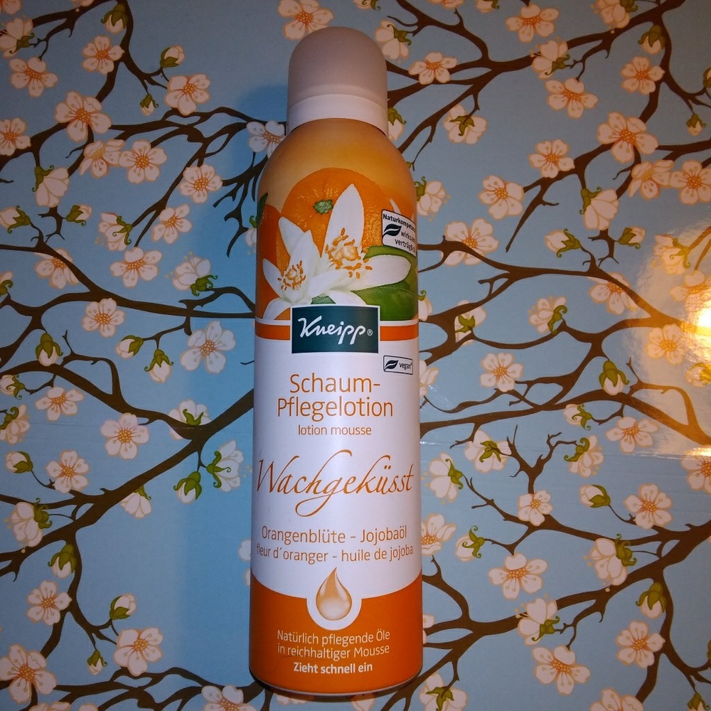 Kneipp orange blossom lotion mousse
